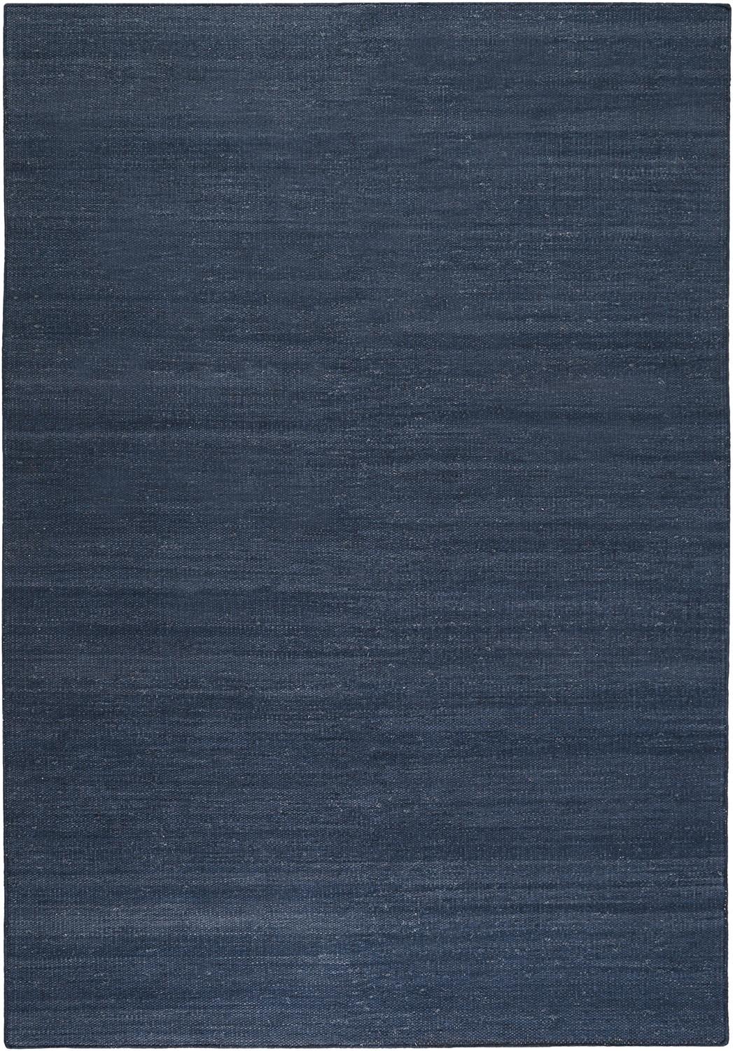 Handwebteppich Blau Baumwolle Rainbow Kelim 130x190 cm - Dunkelblau, KONVENTIONELL, Textil (130/190cm) - Esprit