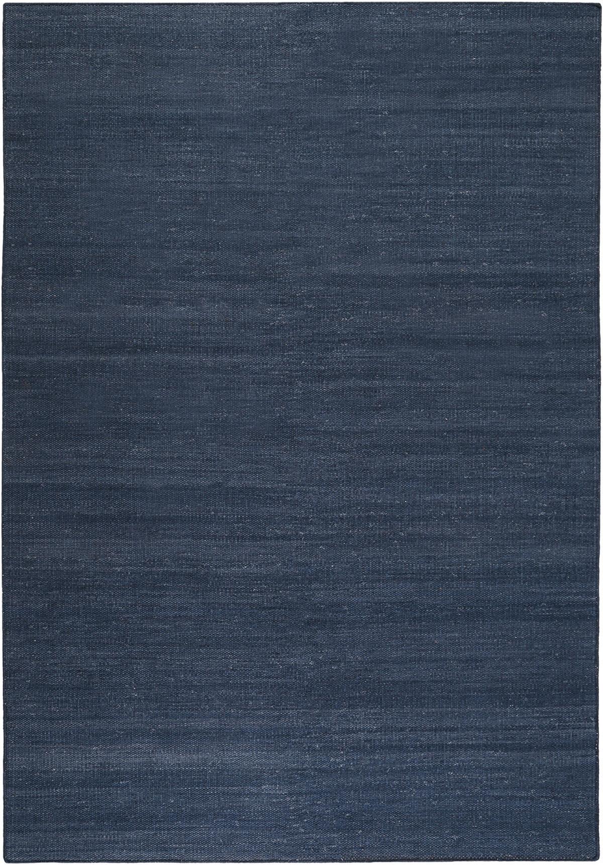 Handwebteppich Blau Baumwolle Rainbow Kelim 130x190 Cm - Dunkelblau, KONVENTIONELL, Textil (130/190cm) - Esprit