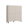 Highboard Phuket 120 Beige, Kaschmir B: 120 Cm - Kaschmir/Beige, Design, Holzwerkstoff (120/128/39cm) - Livetastic