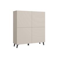 Highboard Phuket 120 Beige, Kaschmir B: 120 Cm - Kaschmir/Beige, Design, Holzwerkstoff (120/128/39cm) - Livetastic