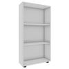 Regál Bulas š: 56 cm, biely - čierna/biela, Modern, kompozitné drevo/plast (56/108/20cm) - MID.YOU