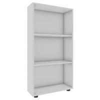 Regál Bulas š: 56 cm, biely - čierna/biela, Modern, kompozitné drevo/plast (56/108/20cm) - MID.YOU