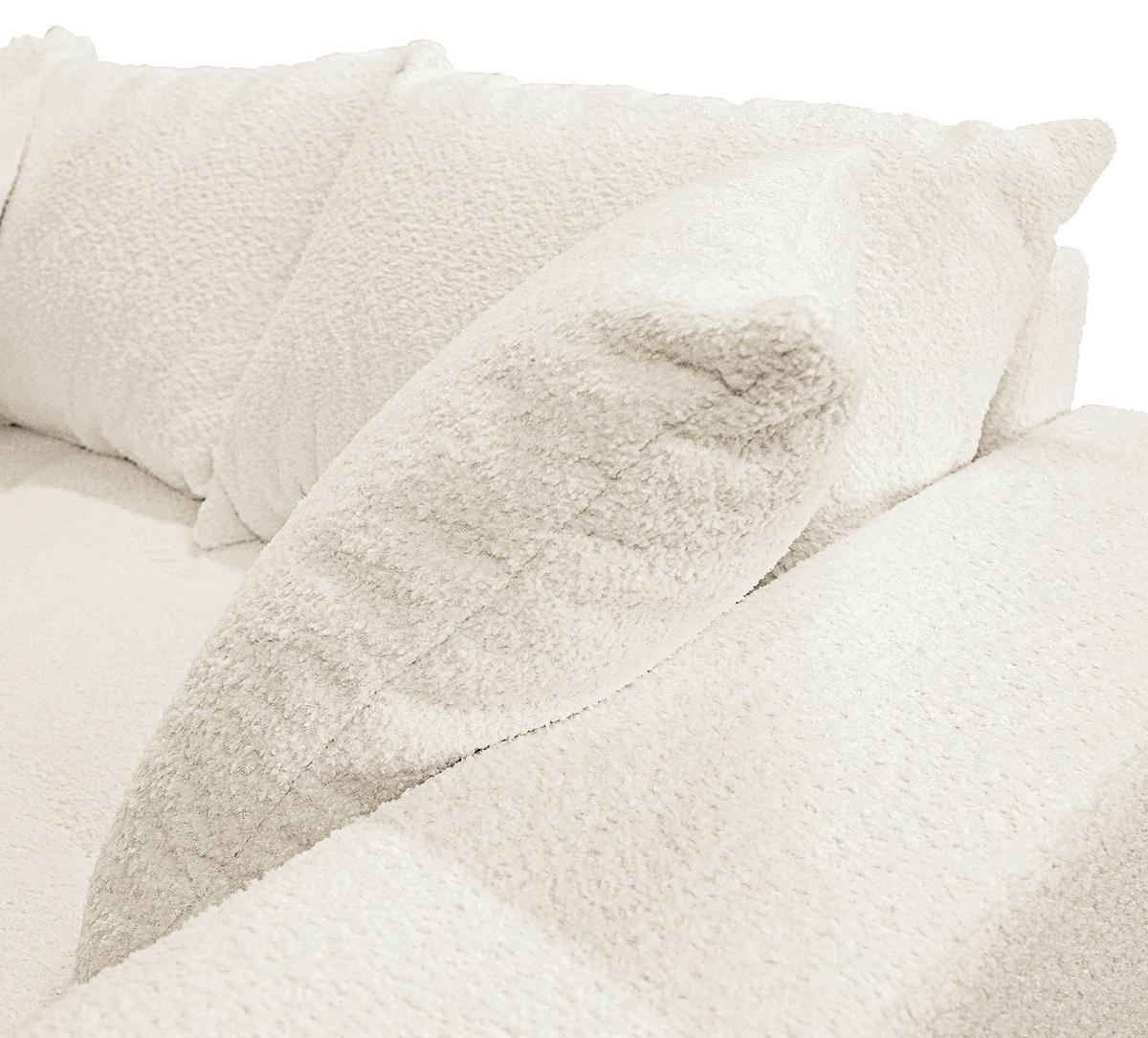 Ecksofa Pruno, Weiß S: 174x247 Cm - Schwarz/Weiß, Design, Textil (174/247cm) - MID.YOU