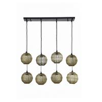 Hängeleuchte 14995-8h - Messingfarben, KONVENTIONELL, Metall (94/24/140cm) - Globo