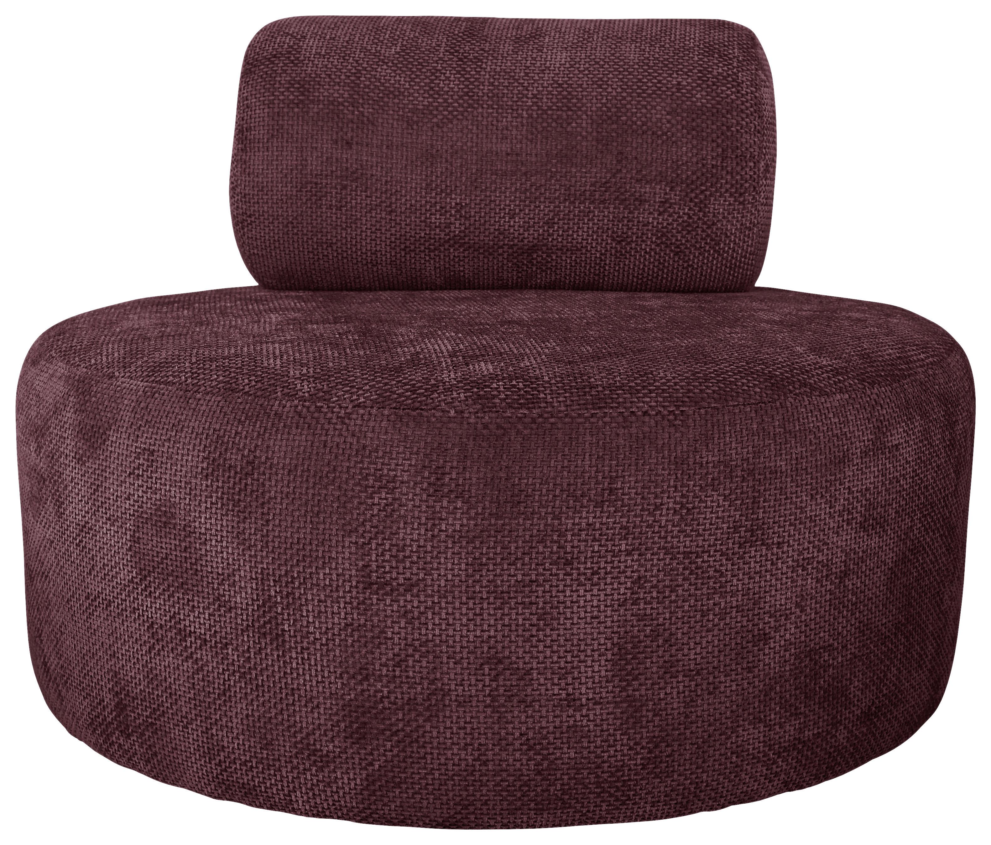 Relaxsessel Moss Bordeaux B: 88 cm - Bordeaux/Schwarz, Basics, Textil (88/70/88cm) - Livetastic