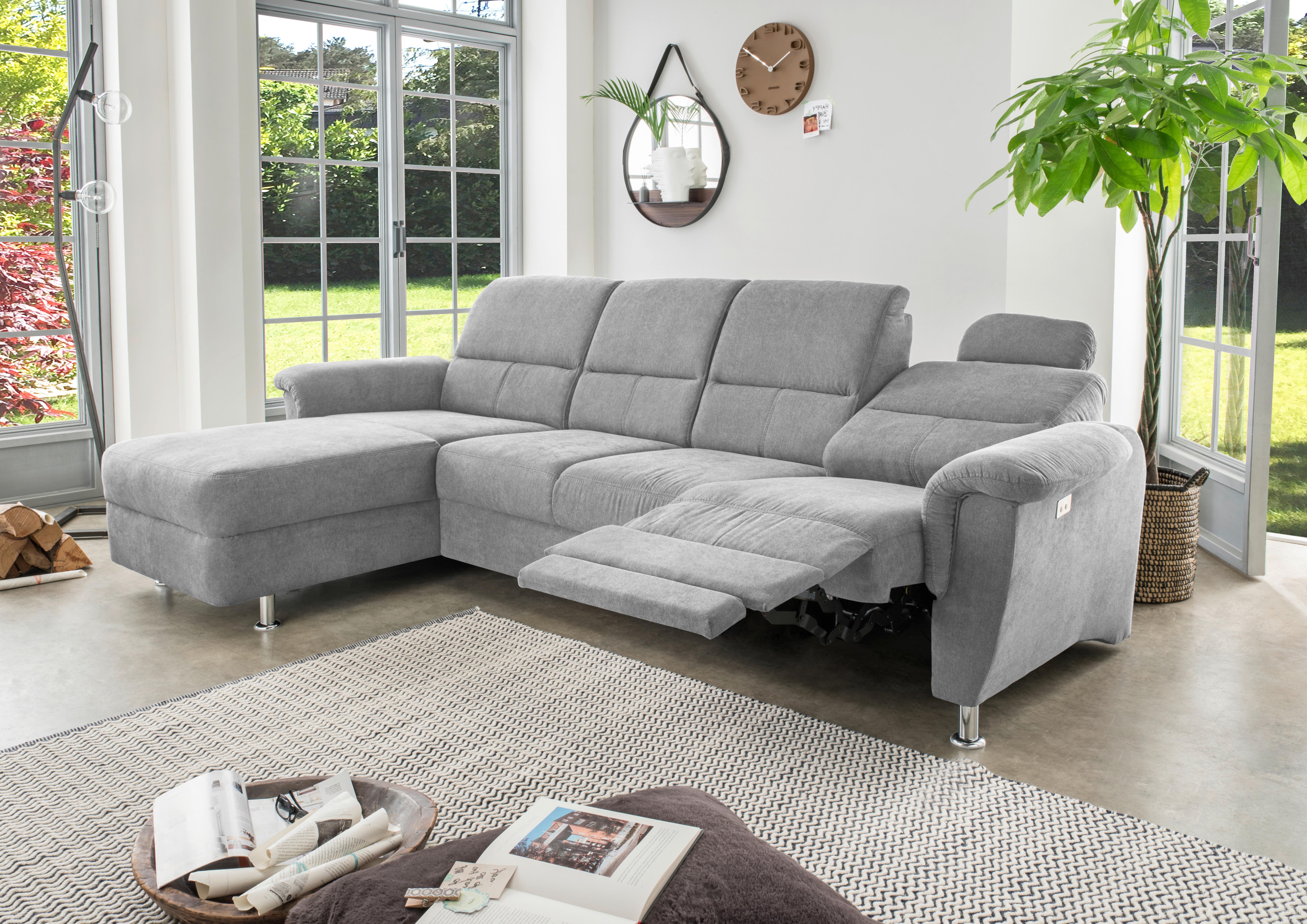 Ecksofa mit motorischer Relaxfunktion