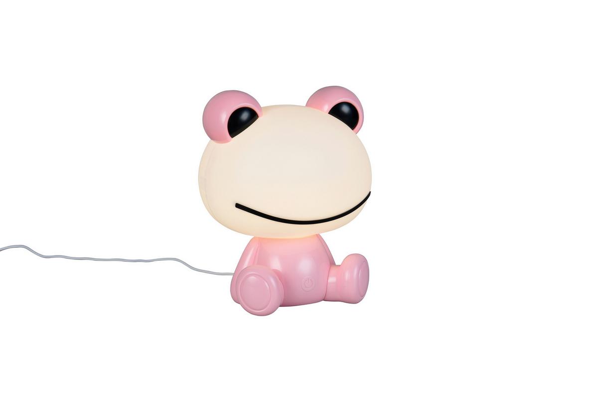 LED-Tischleuchte Hopper Weiß Pink B: 16,5 cm - Pink/Weiß, LIFESTYLE, Kunststoff (19,5/16,5/24,5cm)