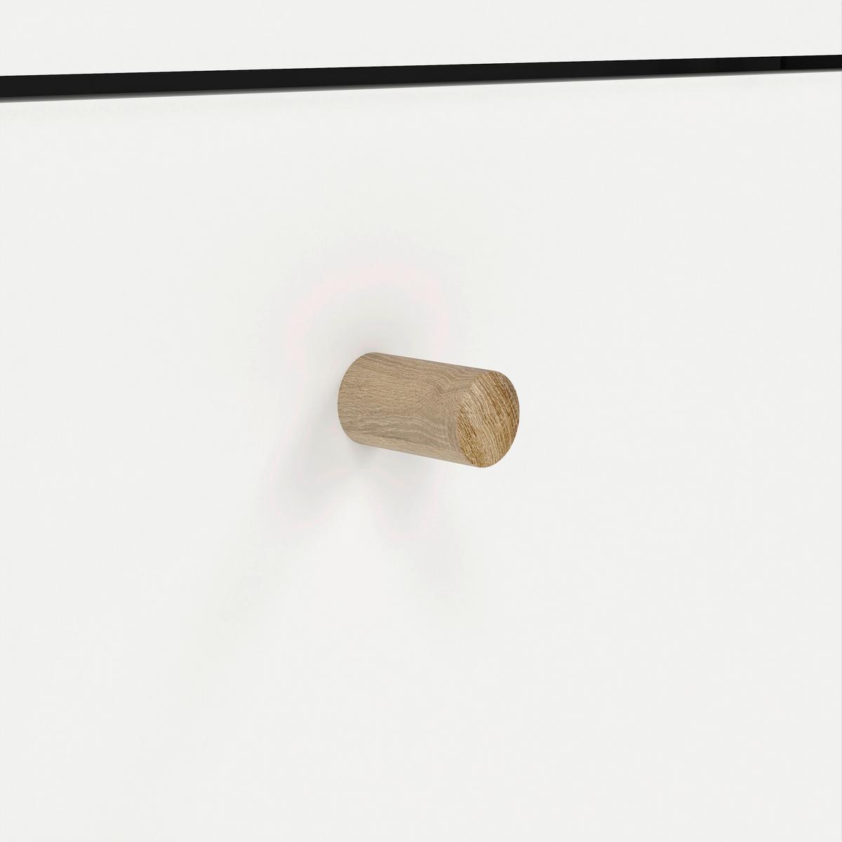 Kommode Bodo Weiß, B: 98,7 cm - Eichefarben/Weiß, Design, Holzwerkstoff (98,7/81,7/39,1cm) - Livetastic