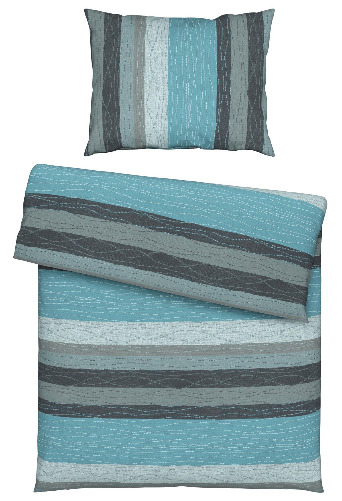 Bettwäsche 140x200 cm Petra Renforce, Blau - Blau, ROMANTIK / LANDHAUS, Textil - James Wood