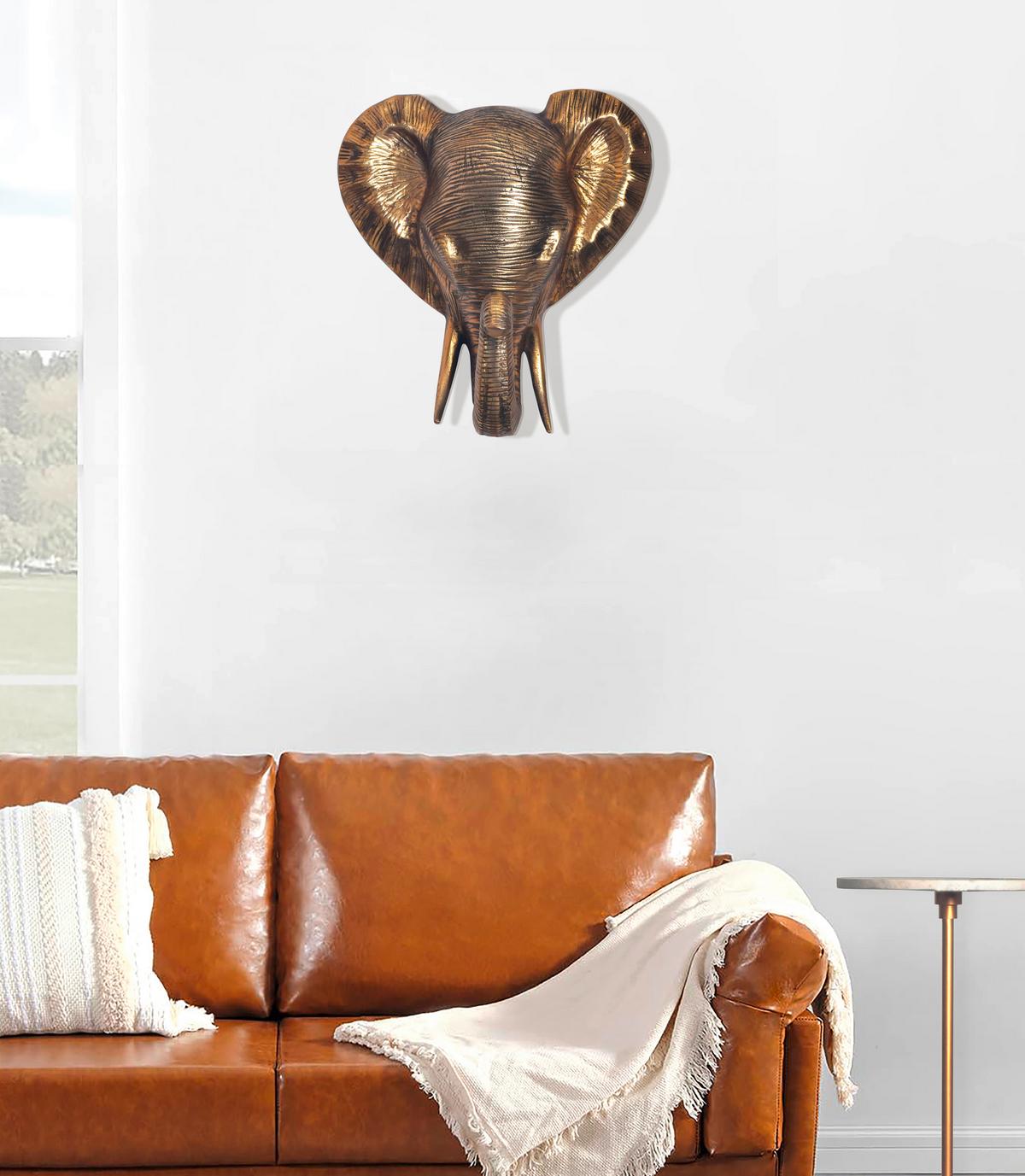 Wanddeko Goldfarben B: 33 cm - Goldfarben, Design, Metall (33/41/20cm) - Livetastic