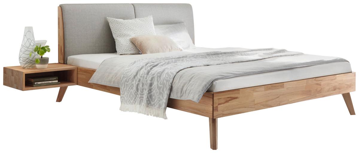 Nachttisch Akai, Kernbuche B: 50 Cm - Kernbuche, Natur, Holz (50/16/41cm) - Hasena