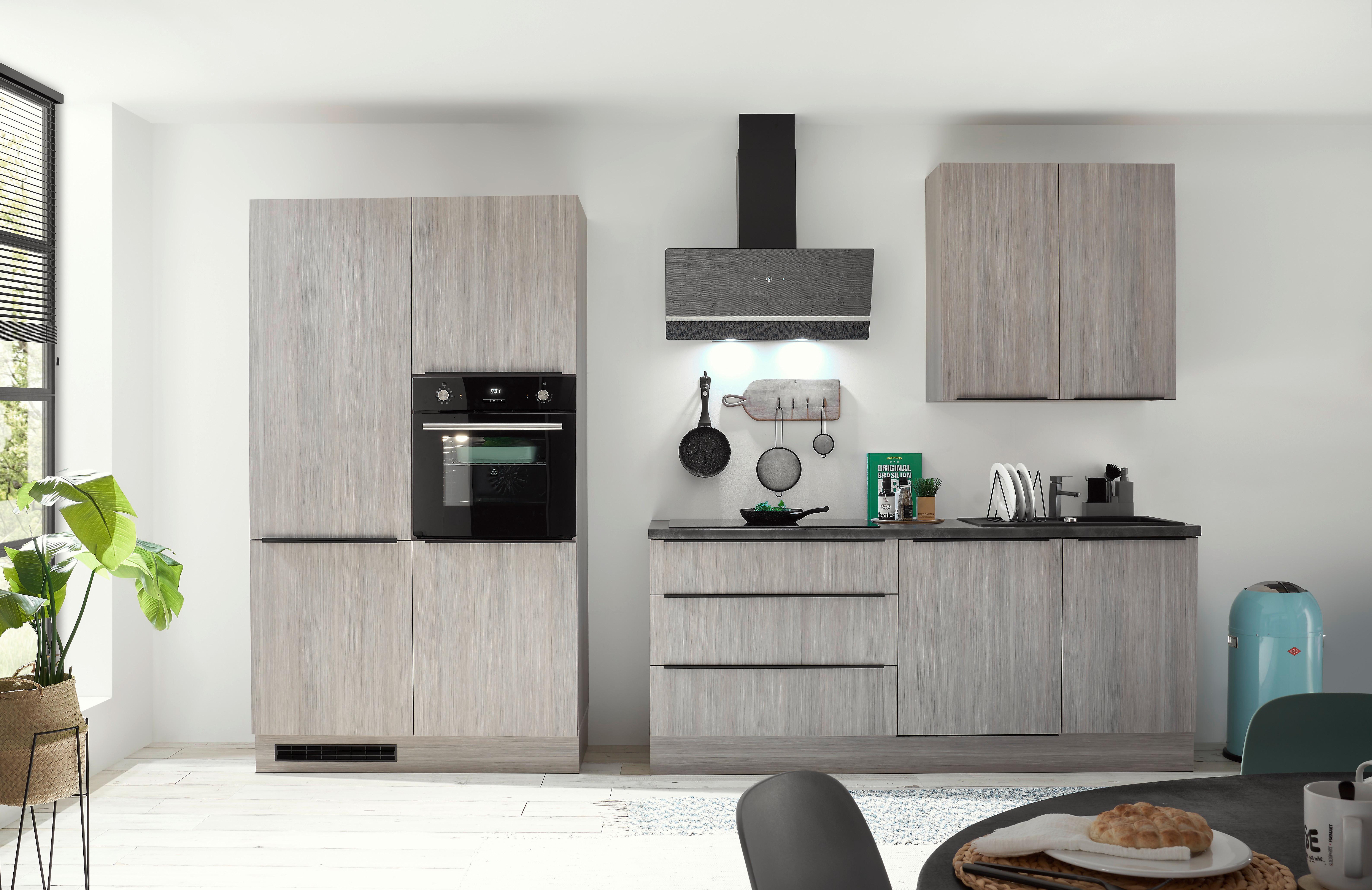 Küchenblock Landzeit Pinienfarben B: 320 Cm - Anthrazit/Pinienfarben, Design, Holzwerkstoff (320cm) - MID.YOU