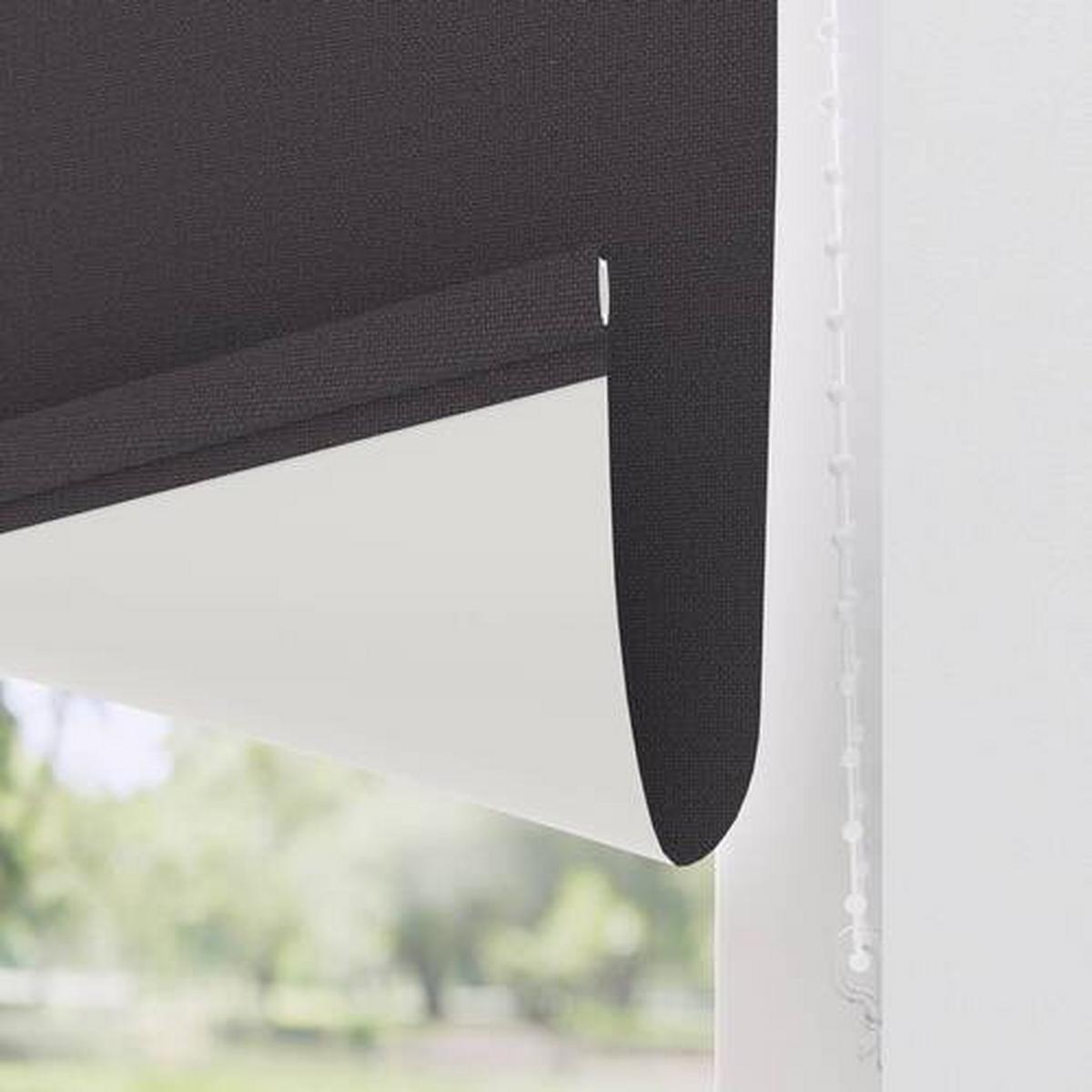 Verdunkelungsrollo 80x190 cm mit Kettenzug - Anthrazit, Design, Textil (80/190cm)