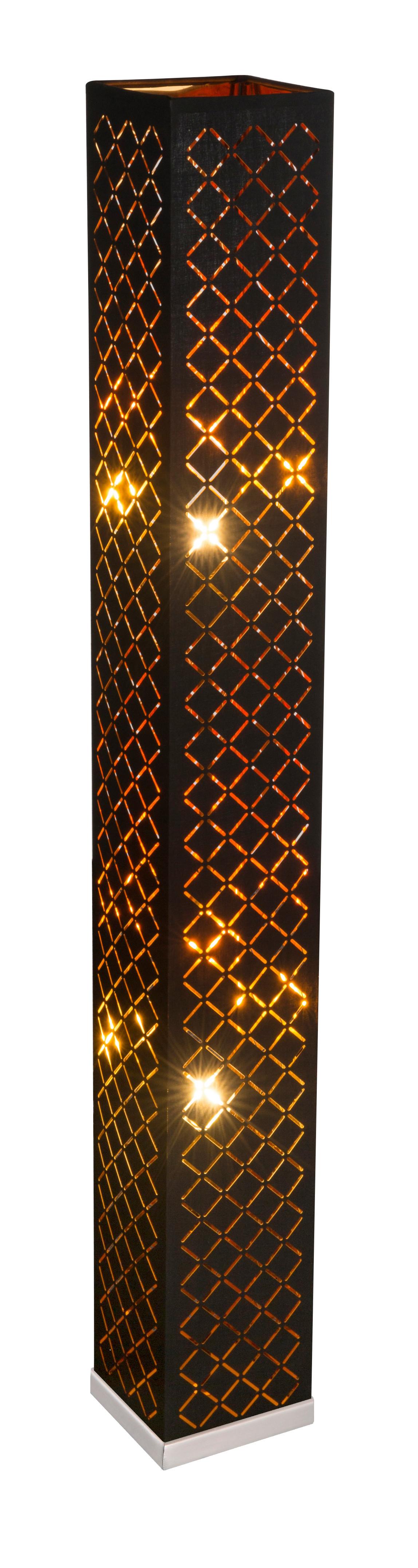 Stehlampe Clarke Schwarz/goldfarben Länglich