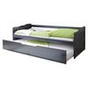 Ausziehbett Echtholz Massiv 90x200 Marianne, Grau - Grau, Natur, Holz/Kunststoff (90/200cm) - MID.YOU