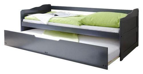 Ausziehbett Echtholz Massiv 90x200 Marianne, Grau
