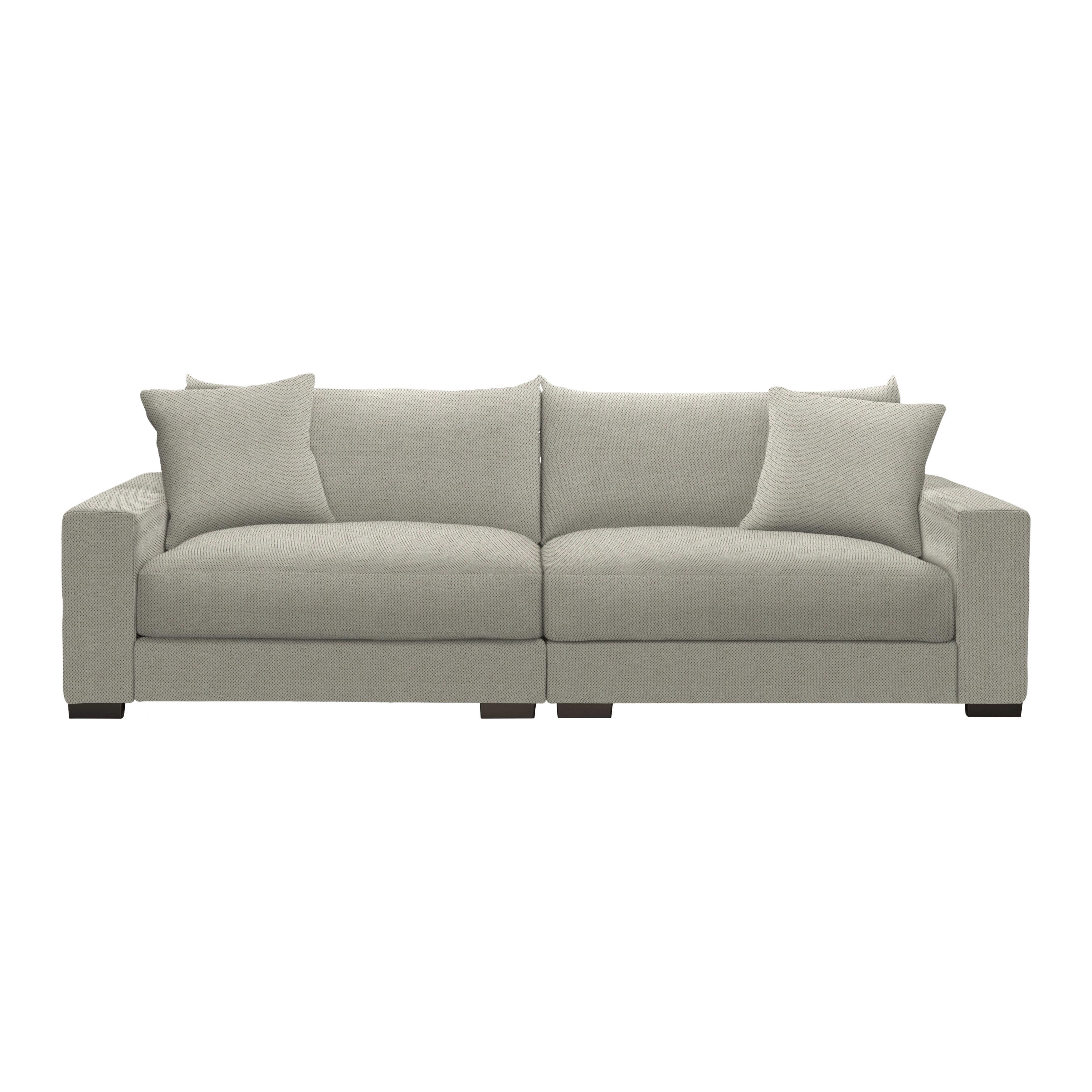Mega pohovka PEDRO 1200, sivohnedá - sivohnedá, Modern, kov/drevo (261/83/124cm) - Mömax