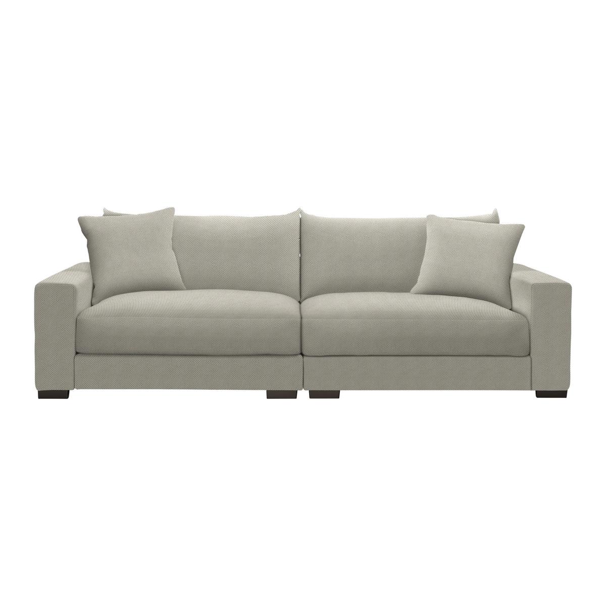 Mega pohovka PEDRO 1200, šedohnědá - šedohnědá, Moderní, kov/dřevo (261/83/124cm) - Mömax