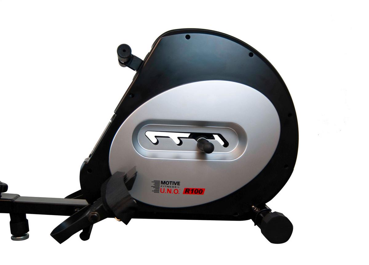 Rudergerät Motive Fitness Mit Lcd-Anzeige - Schwarz, Basics, Metall (173/36/53cm)