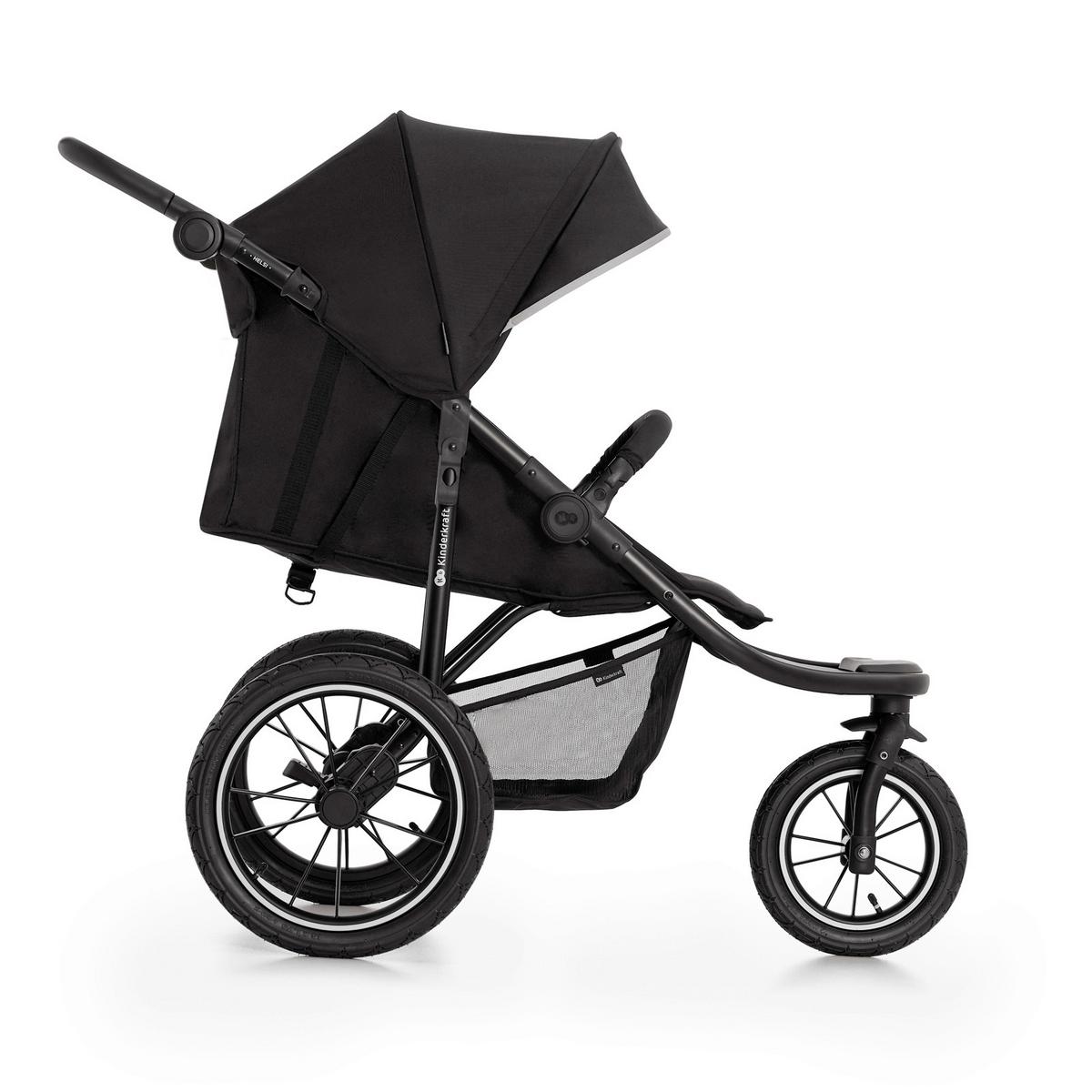 Jogger Helsi 2 B/H/T: 61,5x71-113x126cm - Schwarz, Basics, Metall (61.5/71-113/126cm) - Kinderkraft