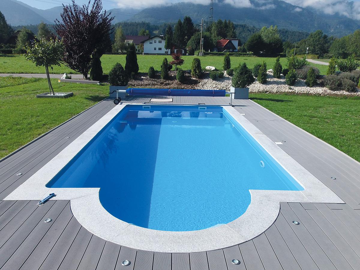 Schwimmbecken-Set Kwad Pool Plus- Gran Canaria - Blau, Basics, Kunststoff (600/300/150cm)