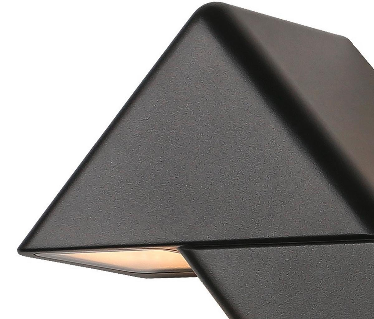 AUßENWANDLEUCHTE 22-32218 DRACAENA - Schwarz, Design, Metall (9/29/20.2cm)