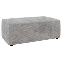 Hocker Wien, Grau B: 112 cm - Schwarz/Grau, MODERN, Textil (112/44/66cm) - Trendmanufaktur