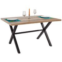 Étkezőasztal Bonny T - tölgyfa/antracit, Konventionell, faalapú anyag/fém (140/75/90cm)