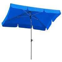 Sonnenschirm Locarno BxHxT: 120x240x180 cm Royalblau - Royalblau/Silberfarben, Basics, Textil/Metall (120/240/180cm) - Schneider