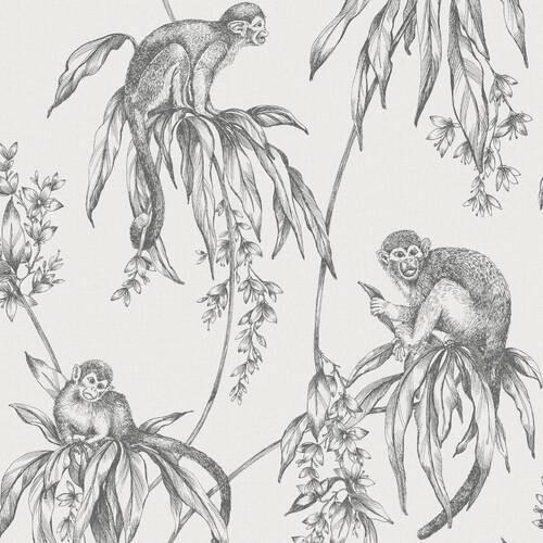 Vliestapete 106157 - Grau, Basics, Papier/Kunststoff (52/1000cm)