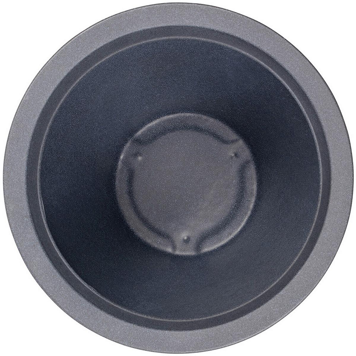 Pflanzentopf Anthrazit D: 38 Cm Rund - Anthrazit, Basics, Kunststoff (38/32cm) - Siena Garden