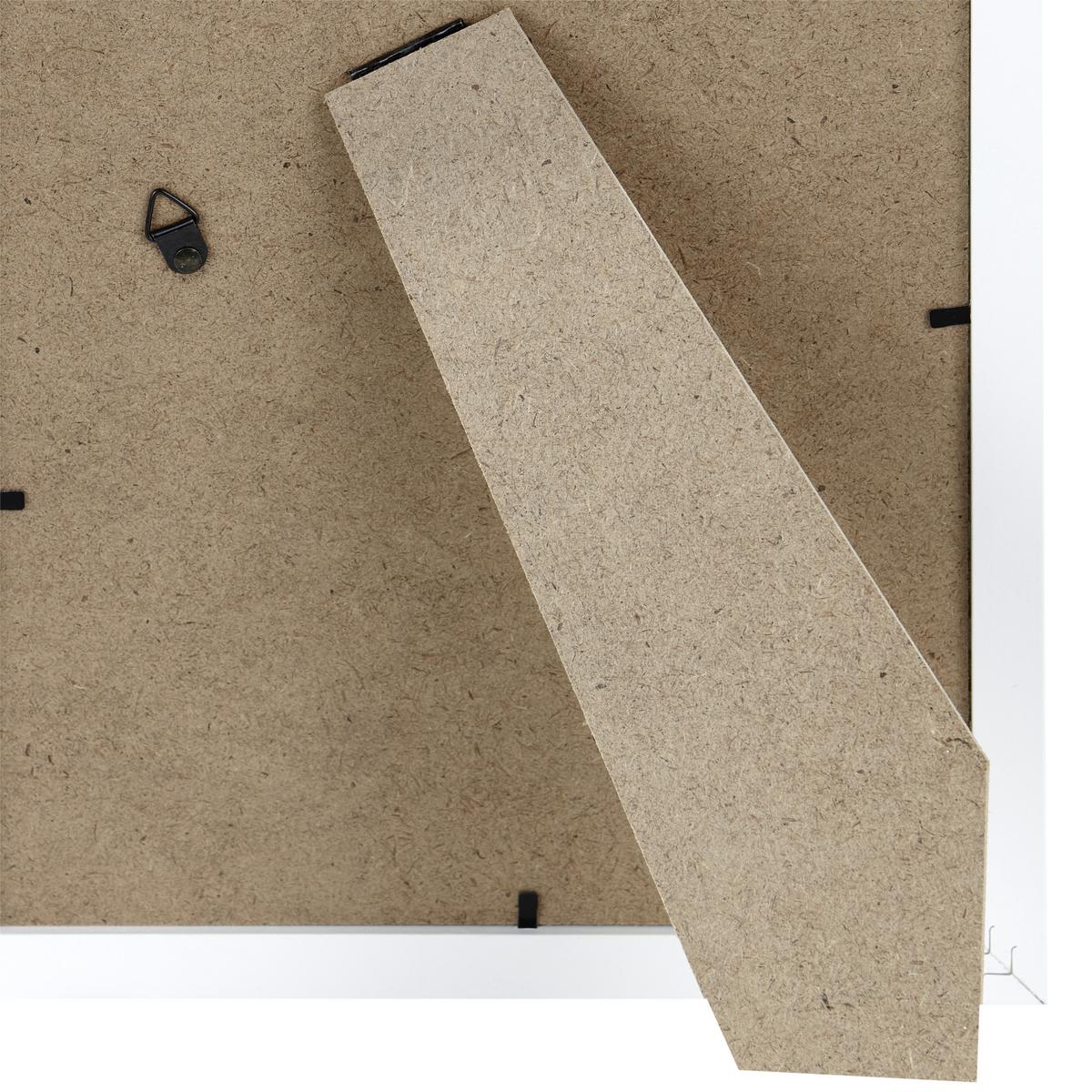 Bilderrahmen 21x30 cm Caralina Holz-Dekor Weiß, 24,4x33,4 cm - Weiß, Basics, Glas/Holz (24,4/33,4/1,5cm) - Luca Bessoni