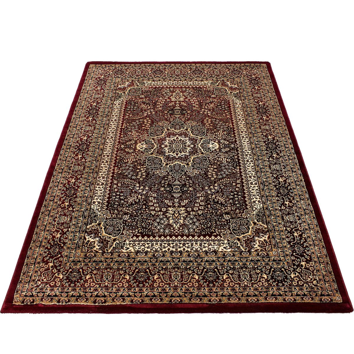 Orientalischer Webteppich Rot Marrakesh 120x170 cm - Rot, KONVENTIONELL, Textil (120/170cm)