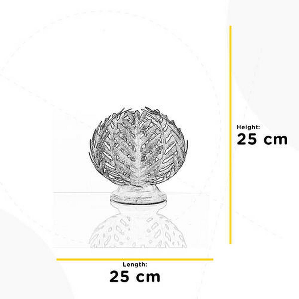 Tischleuchte 4996/Lpa - Weiß, Natur, Metall (25/25cm)