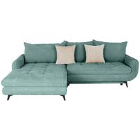 ECKSOFA WAVE - Türkis/Beige, MODERN, Textil (189/266cm)