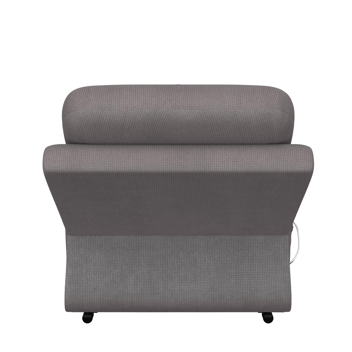 Relaxsessel mit Aufstehhilfe Mario Webstoff Dunkelgrau - Dunkelgrau/Schwarz, MODERN, Textil/Metall (89/107/94cm) - James Wood