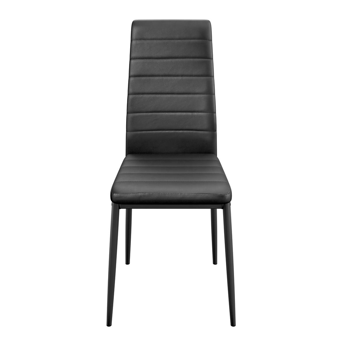 STOLIČKA FRANZI - čierna, Konventionell, kov/textil (42/95/51cm)