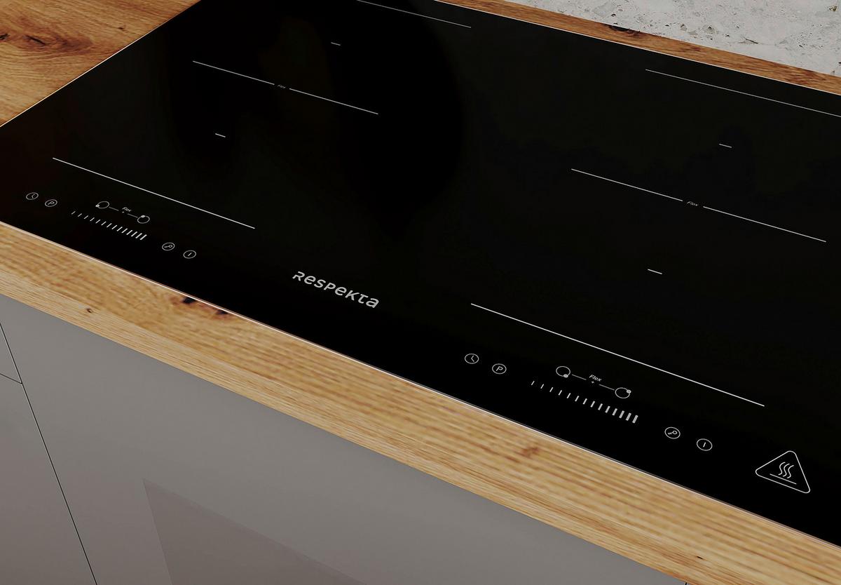 Einbauherd-set B: 59,5 Cm Induktion/ Autark - Schwarz, Trend, Glas/Metall (59,5/59,9/56,5cm) - Respekta