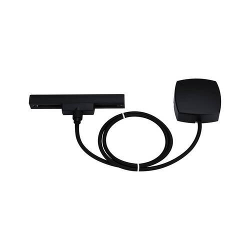 Schienensystem Urail Einspeiser 96916 Schwarz - Schwarz, Design, Kunststoff/Metall (100/16,5/3,0cm) - Paulmann
