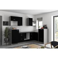 Eckküche Clean - Anthrazit/Schwarz, MODERN, Holzwerkstoff (280/178cm) - Express