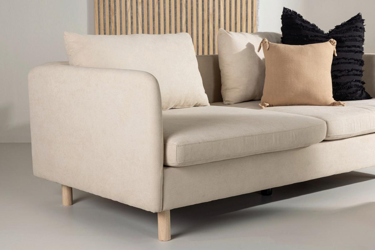 2-sitzer-sofa Zero Beige B: 197cm - Beige, MODERN, Holz/Textil (197/83/102cm) - Livetastic