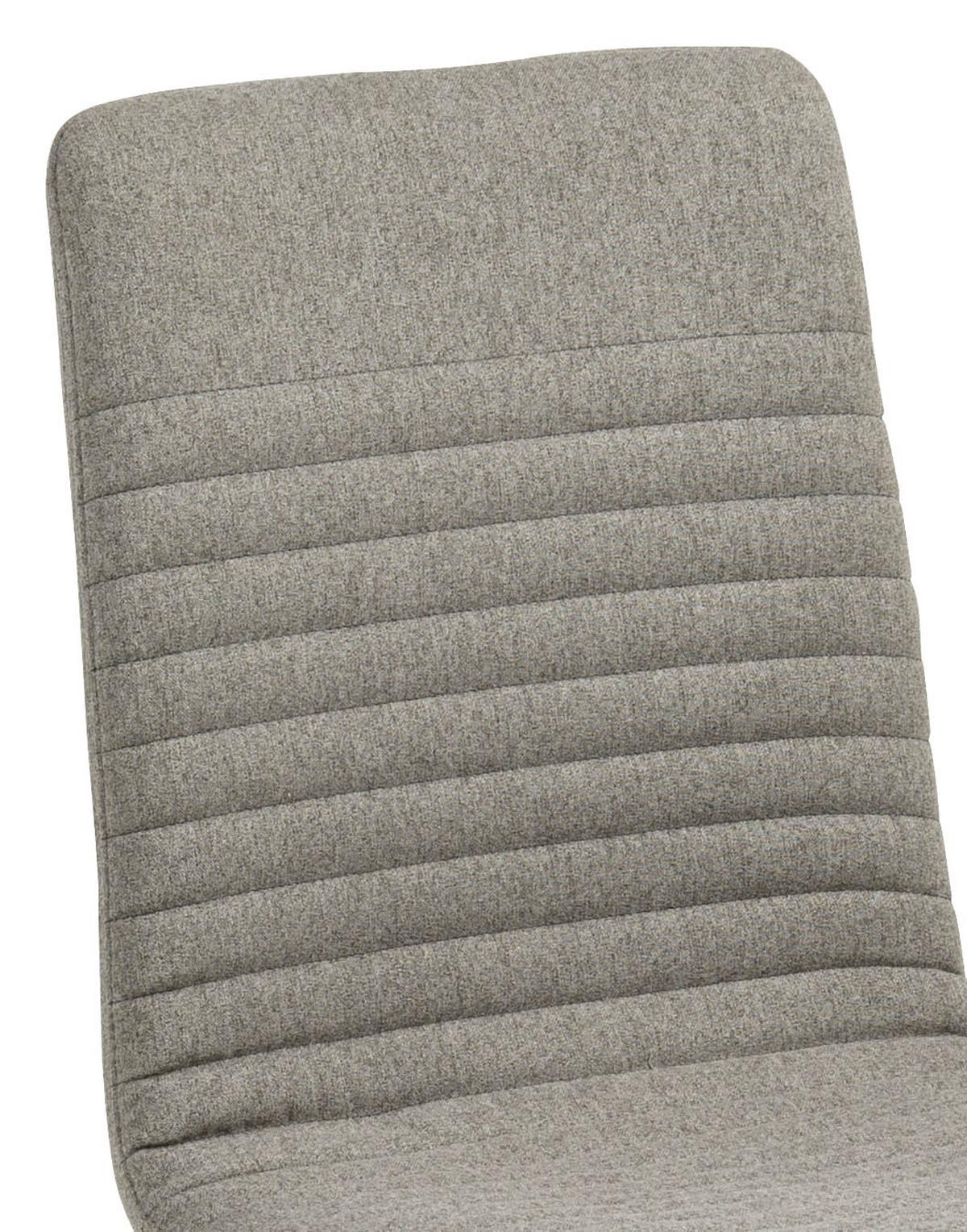 Esszimmerstuhl Arosa Webstoff Hellgrau Gepolstert - Eichefarben/Hellgrau, Design, Holz/Textil (42/90/43cm) - Carryhome