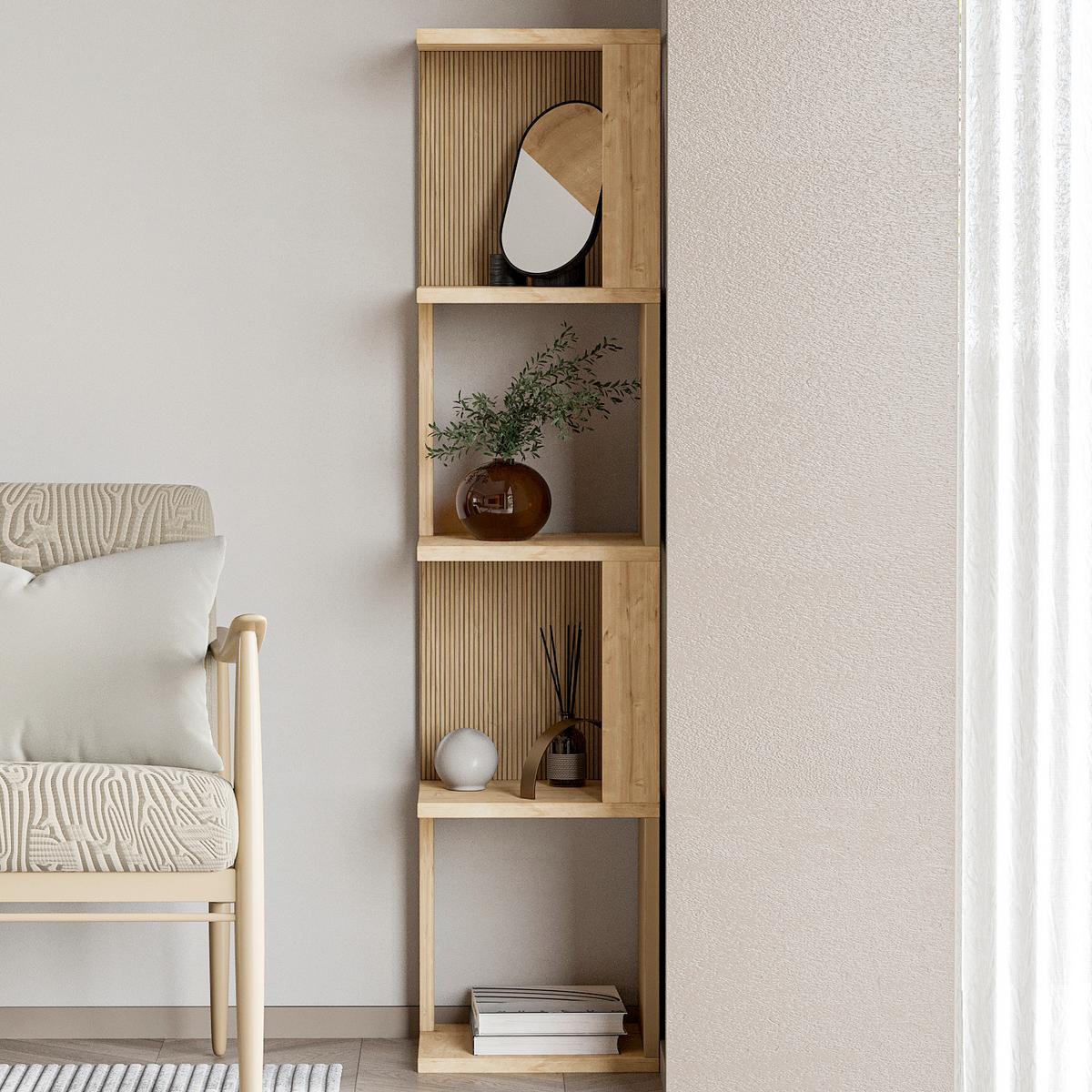 Regal Herry Eichefarben B: 30 cm - Eichefarben, Design, Holzwerkstoff (30/128/30cm) - Livetastic