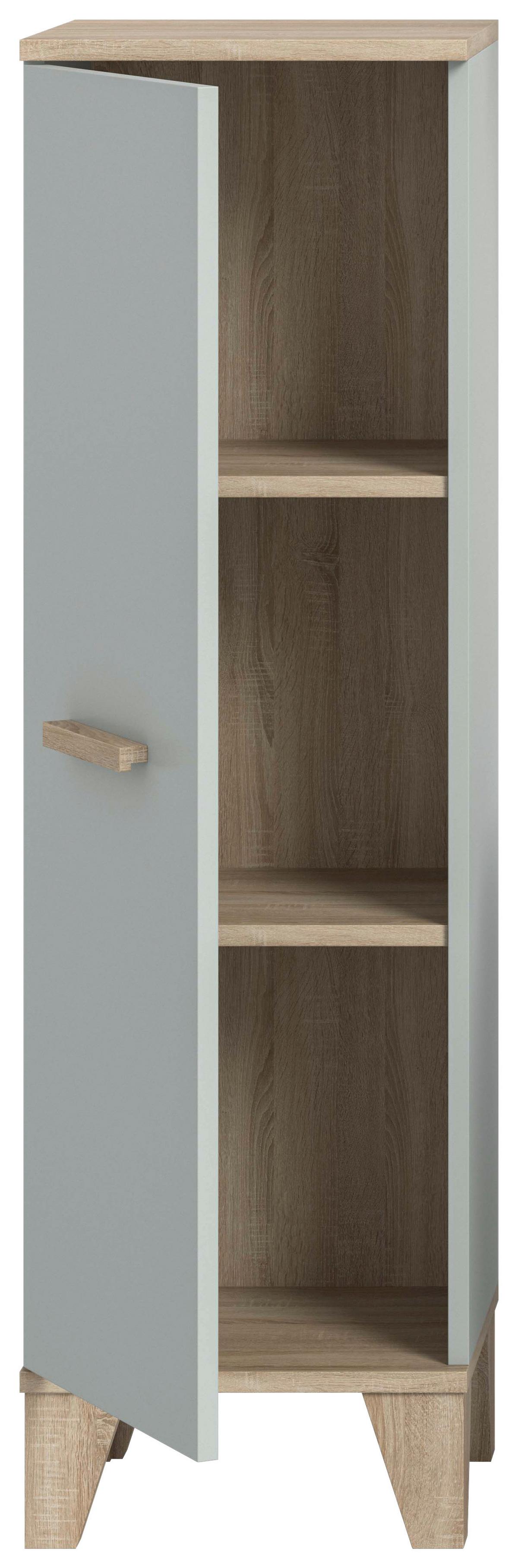 Midischrank Star Eiche/graugrün B: 34 Cm - Eiche San Remo/Graugrün, MODERN, Holzwerkstoff (34/116/31cm) - MID.YOU