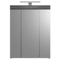 Spiegelschrank Scout - Weiß Hochglanz/Anthrazit, MODERN, Holzwerkstoff (60/79/18cm) - MID.YOU