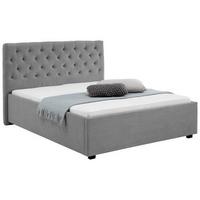 Polsterbett Miami 180x200cm Hellgrau - Hellgrau/Schwarz, Basics, Textil (196/120/212cm) - MID.YOU