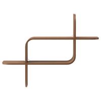 NÁSTĚNNÝ REGÁL 1017571-1055 - barvy vlašských ořechů, Design, dřevo (15,2/46,9/52,2cm) - Umbra