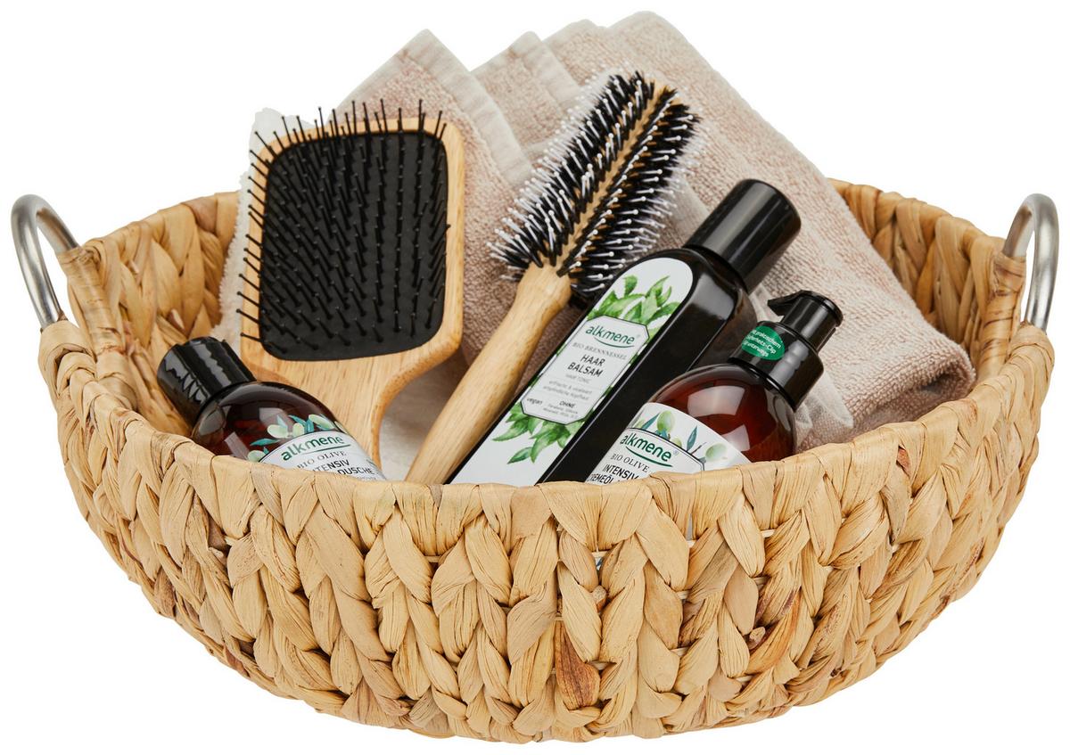 Dekoschale Algimantas L Naturfarben DxH: 38x17 cm - Naturfarben, Basics, Naturmaterialien/Metall (38/17cm) - Ondega