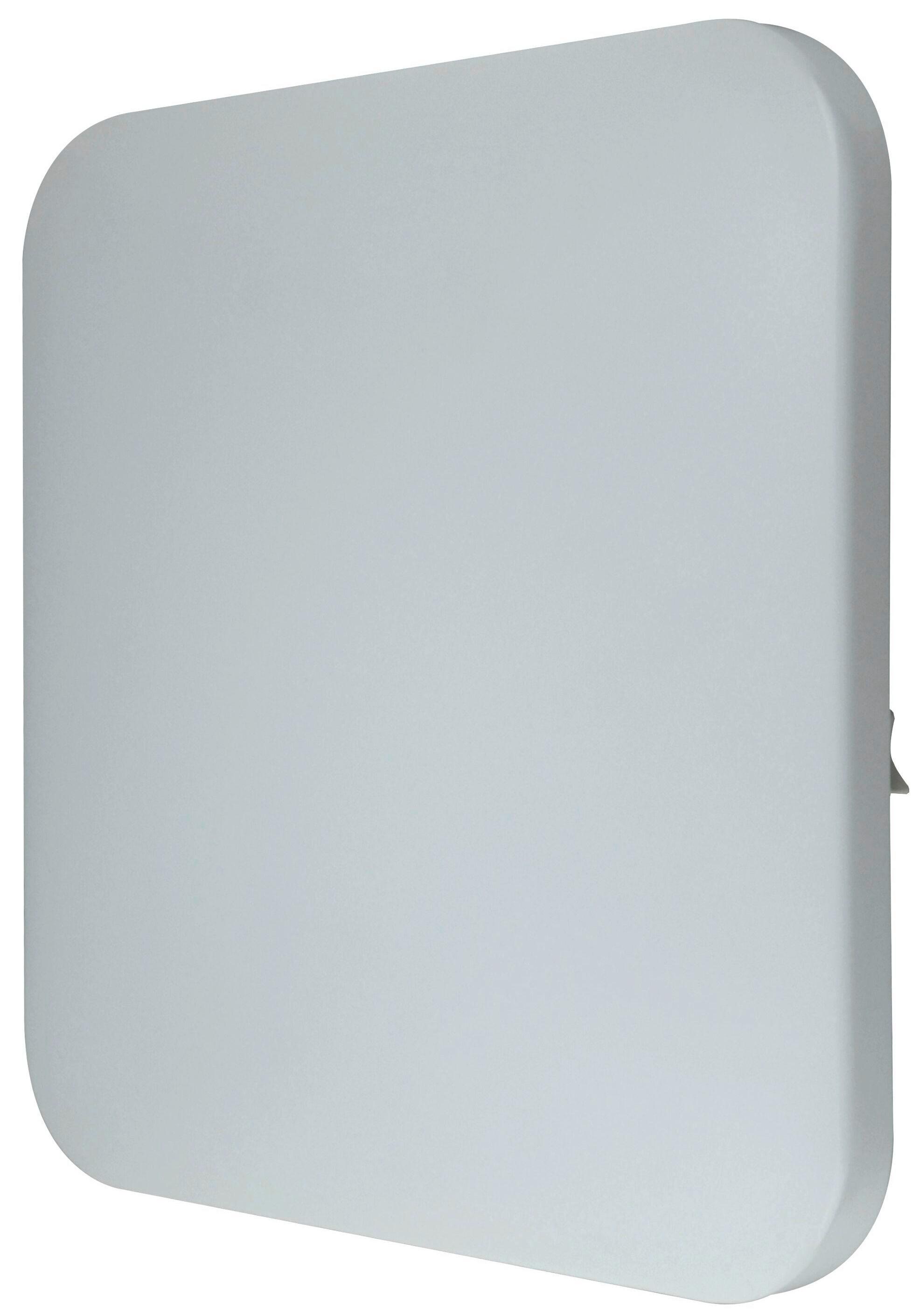 LED-Deckenleuchte L: 33 cm, quadratisch - Weiß, Basics, Kunststoff/Metall (33/33/5,7cm)