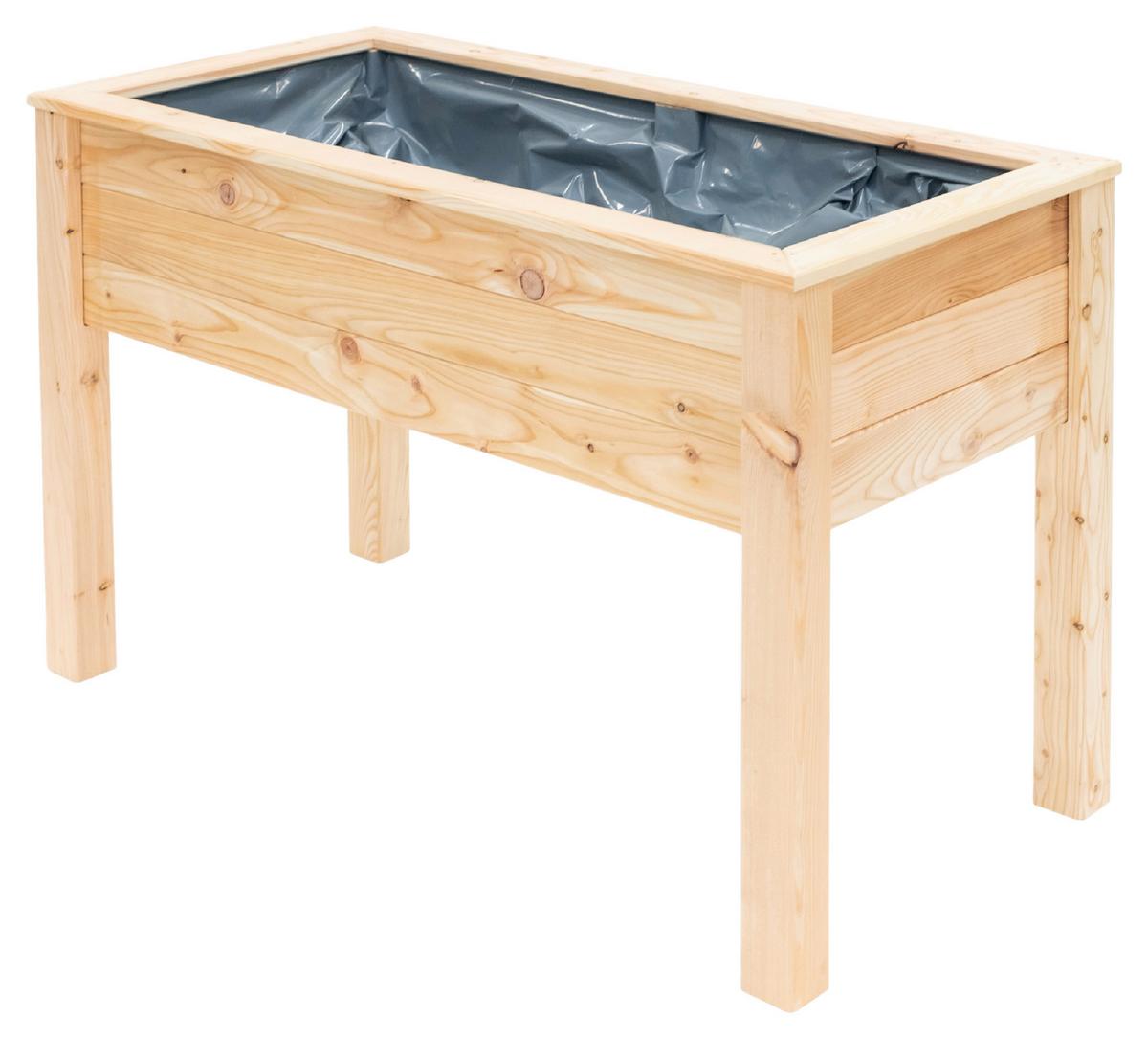 Hochbeet Echtholz Lärche 120x75x65 cm Lärchefarben - Lärchefarben, Basics, Holz (120/75/65cm)